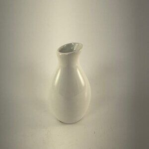 3" White Ceramic Bud Vases American‎ Metalcraft Inc Wedding Table Centerpiece